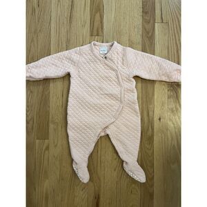 Hanna Anderson Organic Cotton Pink Baby Bunting 6-12 Months